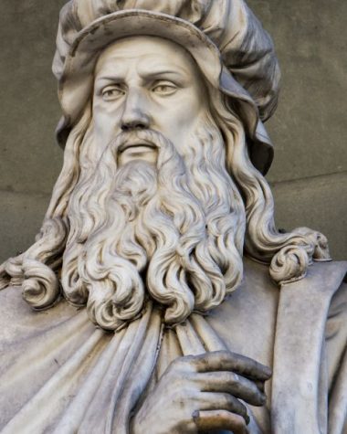 Leonardo Da Vinci na pomniku. Czy Leonardo Da Vinci był wegetarianinem?